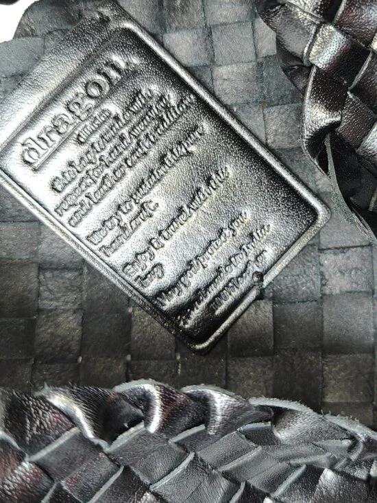 Dragon Diffusion rosanna woven leather shoulder bag in black - Picture 11 of 11